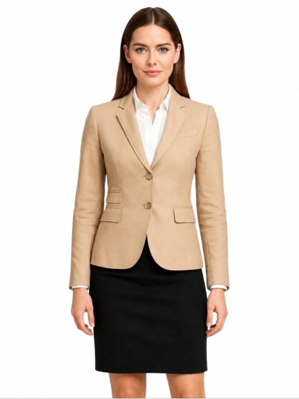 J.Crew Tan Schoolboy Single Breasted Blazer